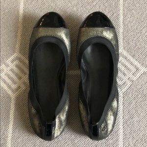 Cole Haan Black/Silver Ballet Flat